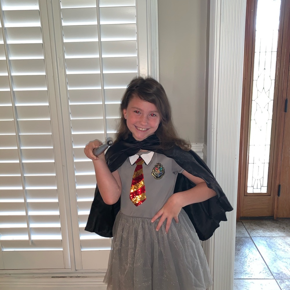 Hermione from Harry Potter Halloween costume.